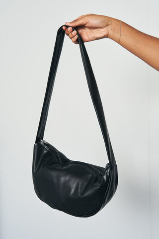 Bean Bag Faux Plant Leather Black