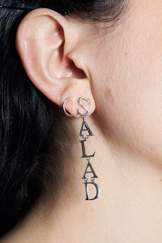 Sterling Silver SALAD Dangle Earring