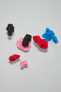 Blue Cupro Small Scrunchie