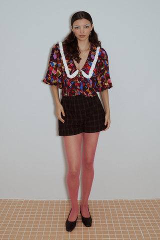 XS Shorts S top