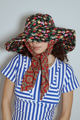 Cotton Beach Hat Vegetable Medley