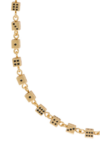 Lucky Necklace 14K Gold Filled with Enamel