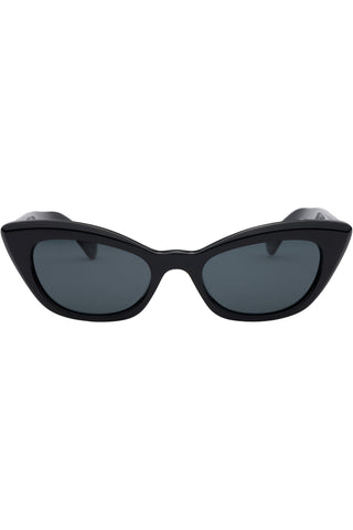 Sneaky Spy Cat Eye Sunglasses Black