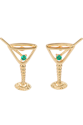 14K Gold Filled Martini Earrings