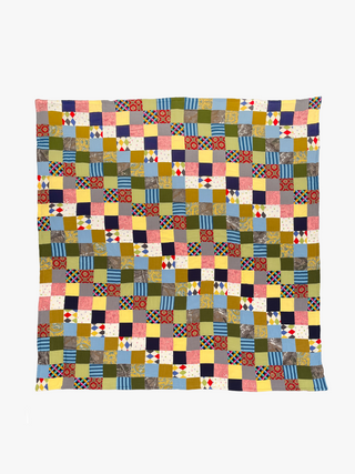 #10:  Scrap Patchwork King Size Quilt - Mustard