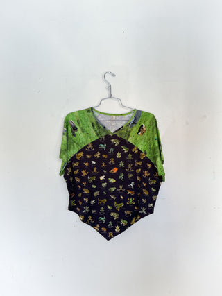 #13: XL Scrap Raglan Tee - Favorite Frogs / Worst Ducks