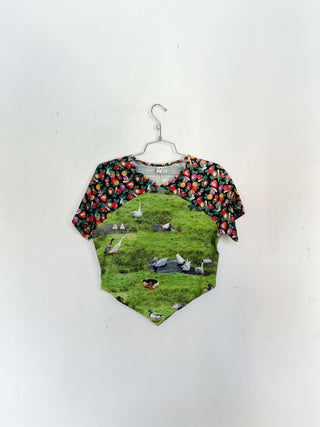 #18: S Scrap Raglan Tee - Worst Ducks / Vegetable Medley