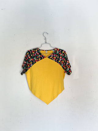 #21: M Scrap Raglan Tee - Yellow / Vegetable Medley