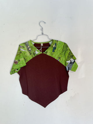 #24: Scrap Raglan Tee - Brown / Worst Ducks