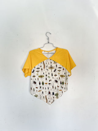 #3: L Scrap Raglan Tee - Worst Bugs / Yellow