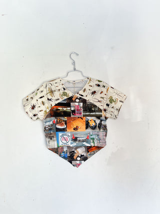 #33: M Scrap Raglan Tee - Nyc Trash / Worst Bugs