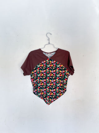 #4: Scrap Raglan Tee - Vegetable Medley / Brown
