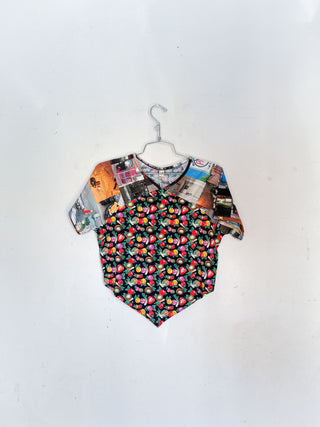 #5: S Scrap Raglan Tee - Vegetable Medley / Nyc Trash