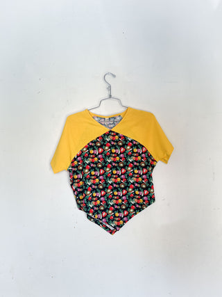 #7: M Scrap Raglan Tee - Vegetable Medley / Yellow