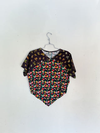 #9: L Scrap Raglan Tee - Vegetable Medley / Favorite Frogs