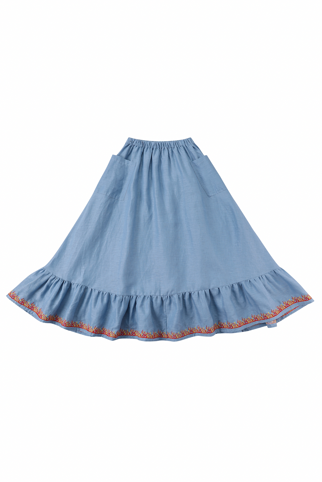 Flaming Light Blue Petticoat Skirt