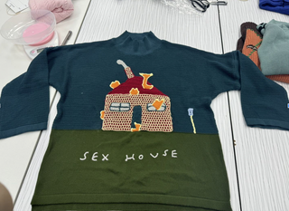 Sex House on Fire Cotton Sweater