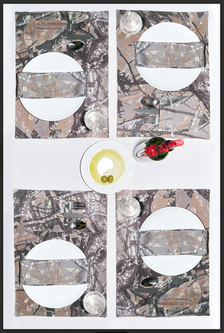 Set of 4 Forest Camo Canvas Placemats