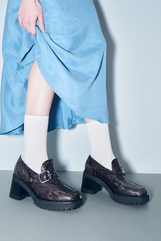 Donna Loafer Snakeskin