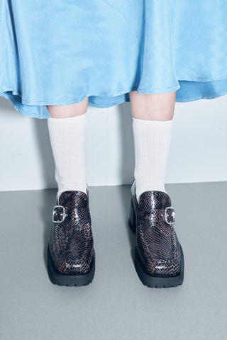 Donna Loafer Snakeskin