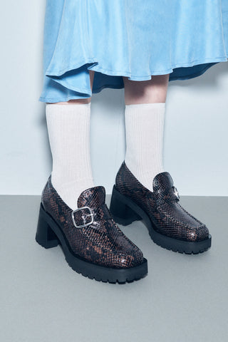 Donna Loafer Snakeskin