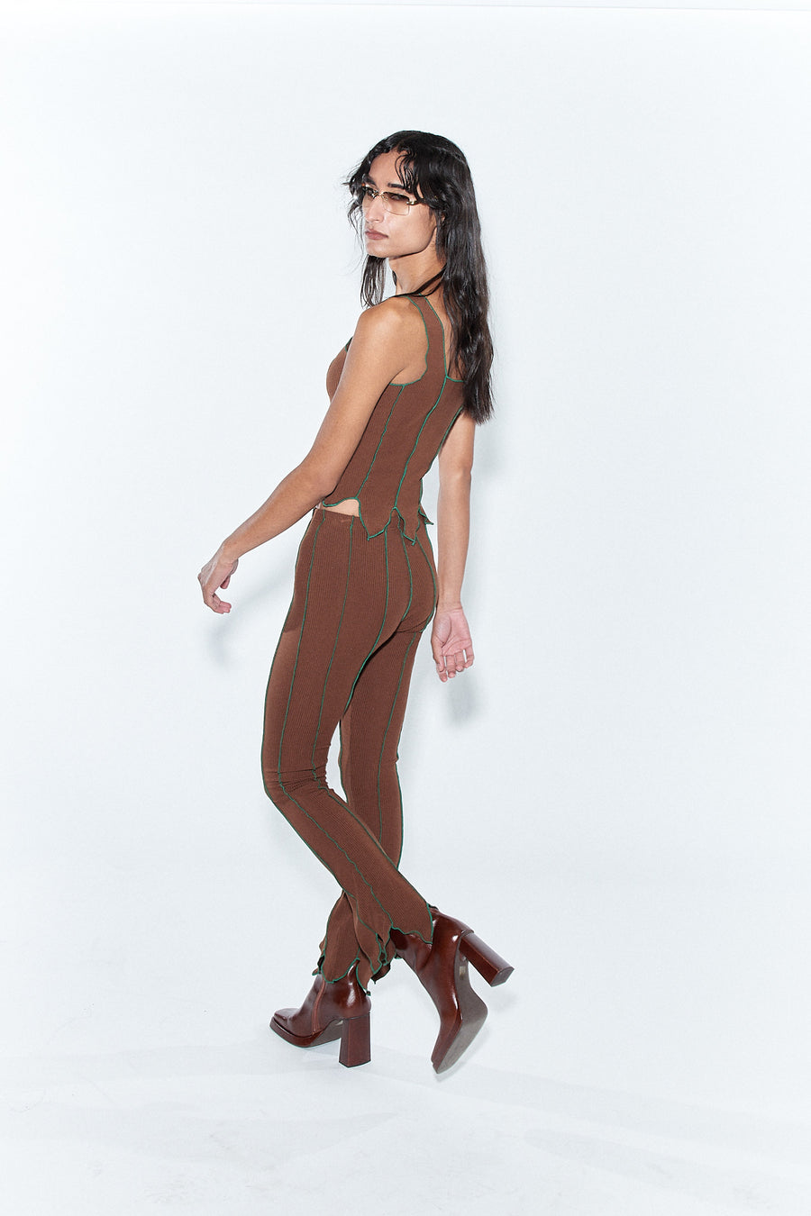 Rotten Leaf Tencel Rib Pants