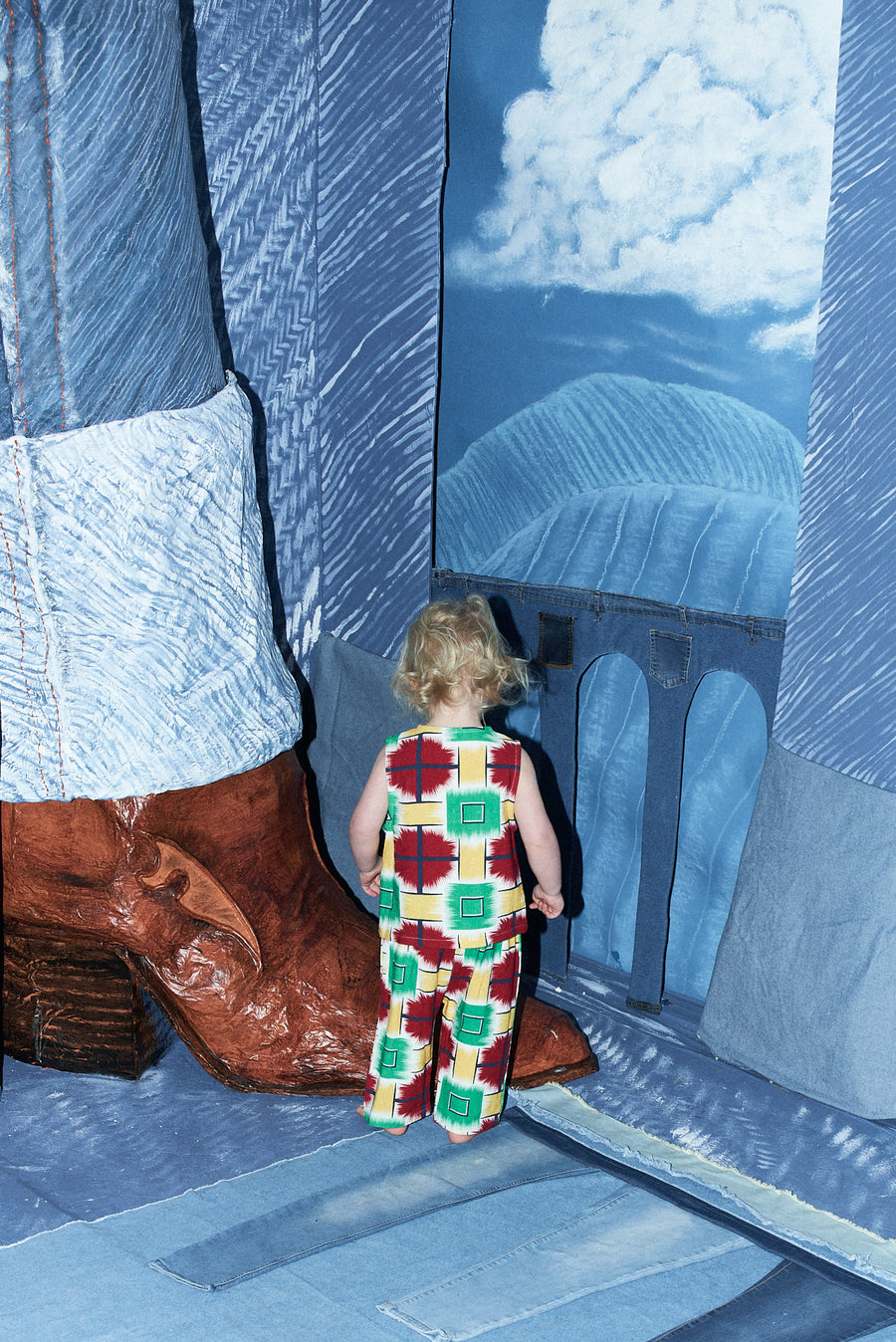 Jumbo Plaid Toddler Vest & Pants Set
