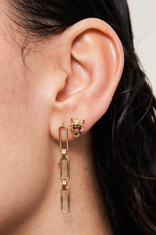 14K Gold Fill Paperclip Dangle Earrings