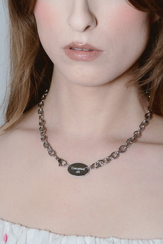 Conceptual Art Stainless Steel Necklace