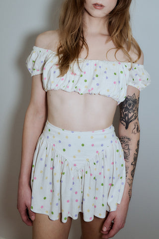 Mini Park Skirt Soft Linen Funfetti