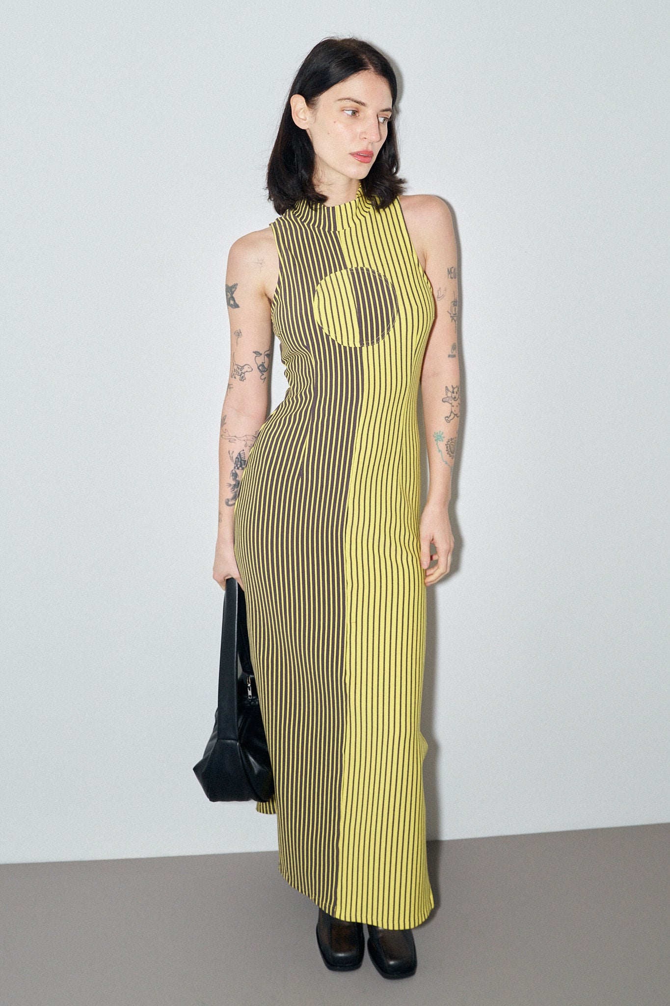1 left - Banana Stripe Maxi Dress Fashion Brand Company 1 left - Banana Stripe Maxi Dress Fashion Brand Company