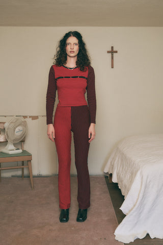 Stretchy Cotton Pants Blood Stripe