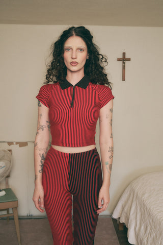 Zip Polo Blood Stripe