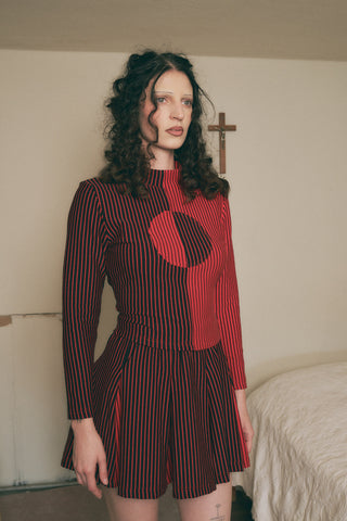 Blood Stripe Cheer Skirt