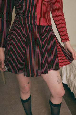 Blood Stripe Cheer Skirt