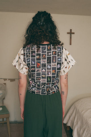 Frog/Bug/Fish Patchwork Cotton Tommy Tee