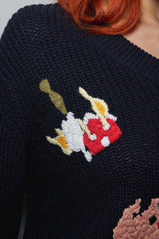 Three Little Piggies Sweater