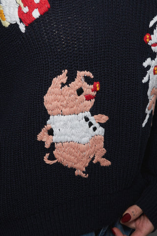 Three Little Piggies Sweater