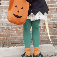 Trick Or Treat Linen Tote Bag Embroidered