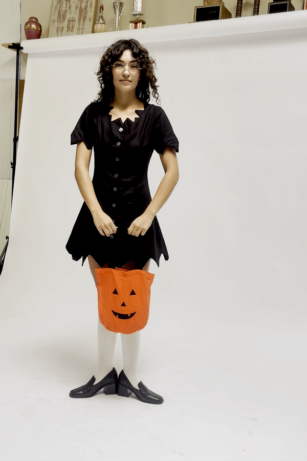Tattered Button Up Witch Dress