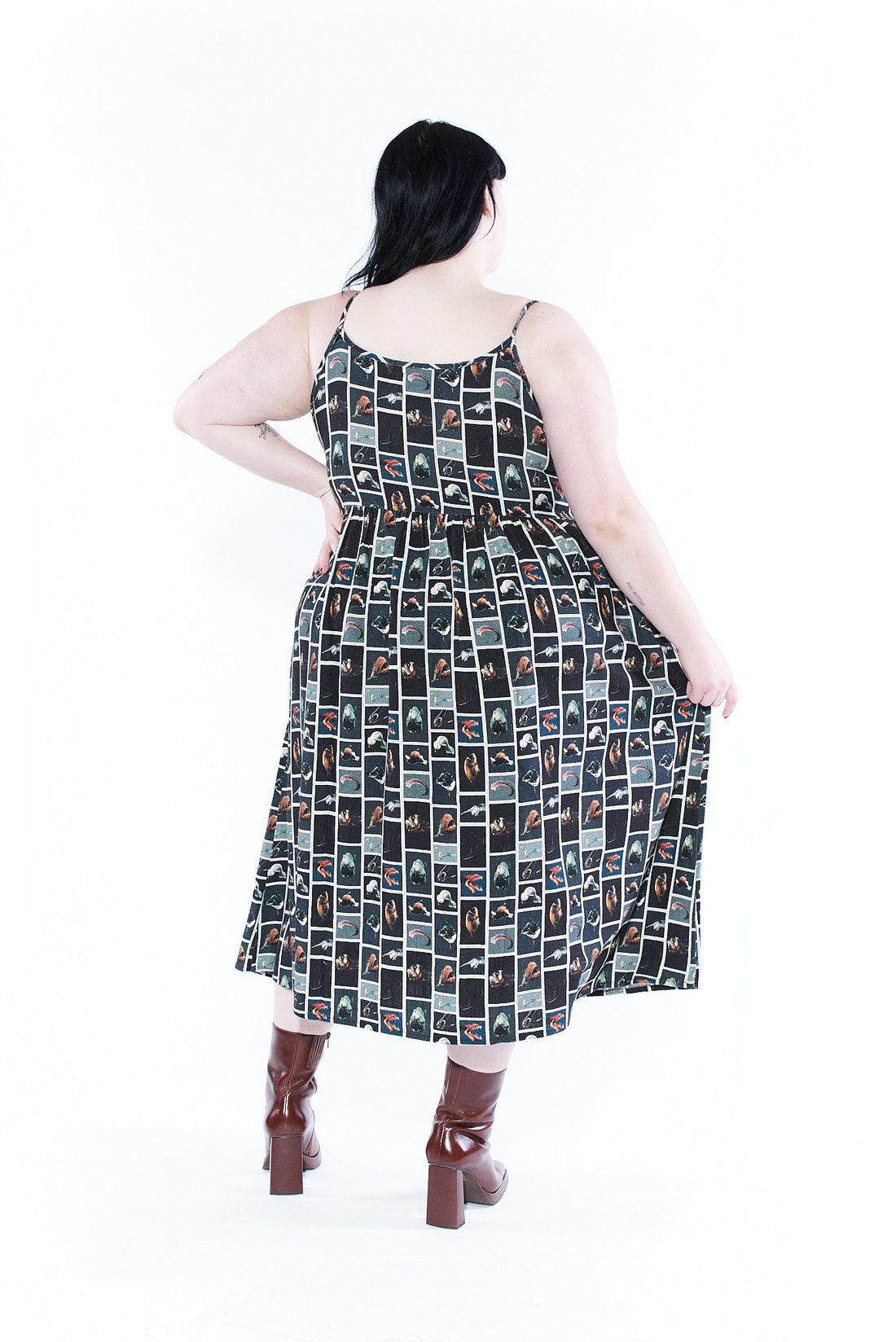 Breeze on my Genitals Dress Linen CUTE FISH