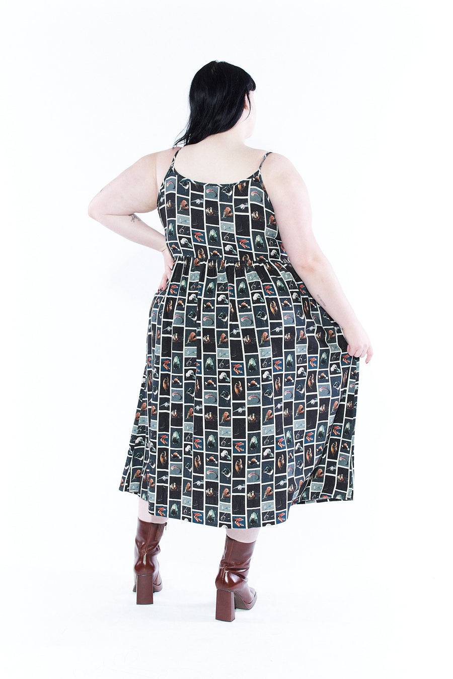 Breeze on my Genitals Dress Linen CUTE FISH
