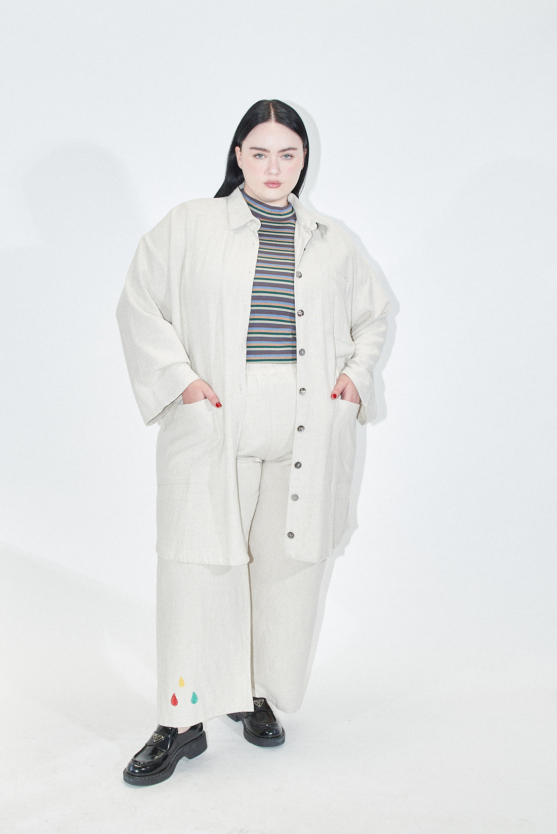 UNISEX JERGEN'S Beach Linen Jacket CREAM