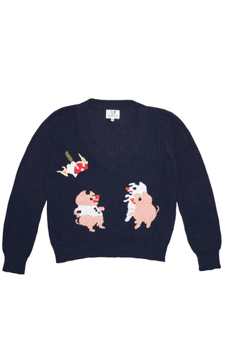 Three Little Piggies Sweater