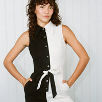 The Director Jumpsuit Black/White