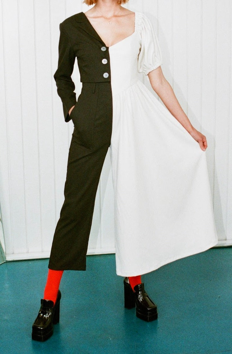 half dress half suit prom Bride/Groom Jumpsuit XS