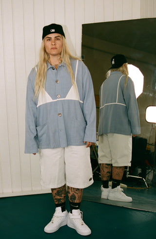 Chloe is wearing the XL 