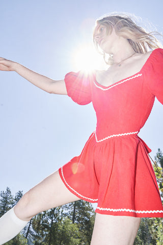 Music Linen Romper