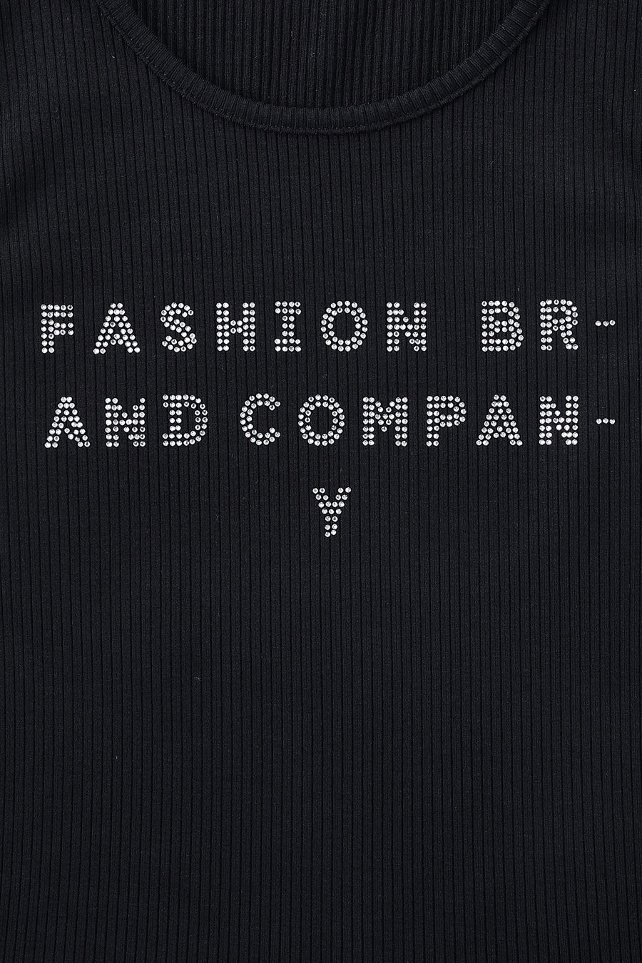 FASHION BRAND COMPANY Tencel Rib Crop Tank