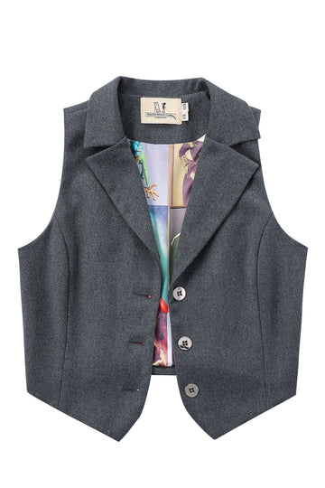 Gray Business Vest